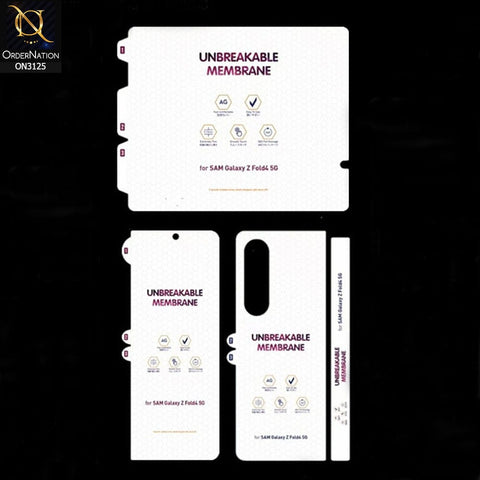 Samsung Galaxy Z Fold 4 5G Protector - 360° Transparent Unbreakable Full Body Protective Film Cover Sticker