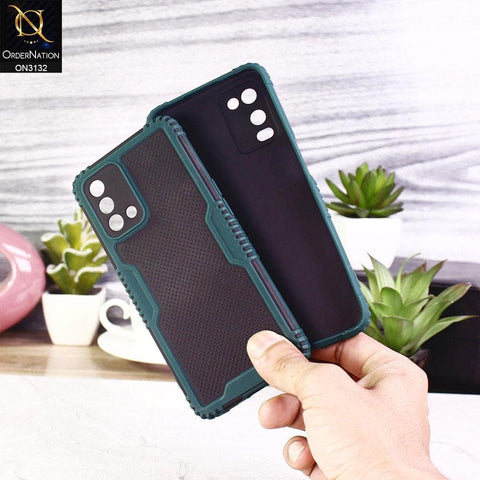 Xiaomi Redmi Note 10 5G Cover - Green - Shockproff Dotted Hybrid Soft Case