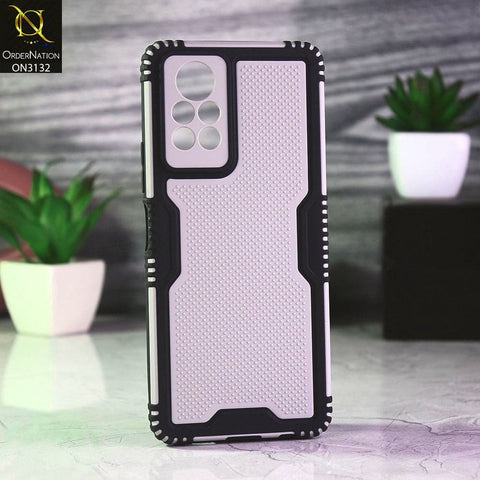 Infinix Note 11s Cover - Black - Shockproff Dotted Hybrid Soft Case