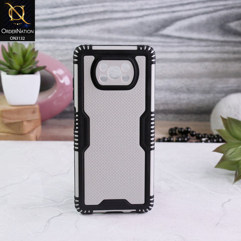 Xiaomi Poco X3 Pro Cover - Black - Shockproff Dotted Hybrid Soft Case