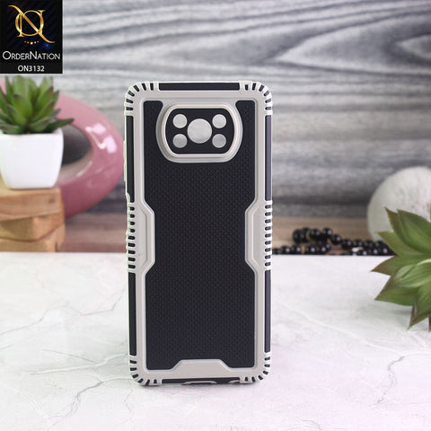 Xiaomi Poco X3 Pro Cover - Gray - Shockproff Dotted Hybrid Soft Case