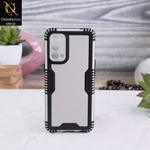 Oppo Reno 5 4G Cover - Black - Shockproff Dotted Hybrid Soft Case
