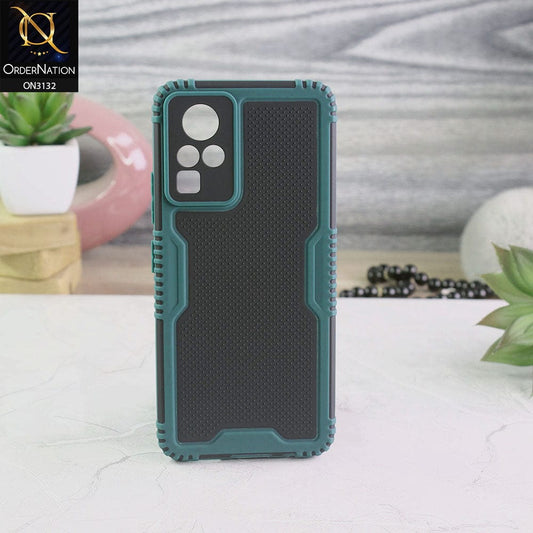 Infinix Zero X Cover - Green - Shockproff Dotted Hybrid Soft Case