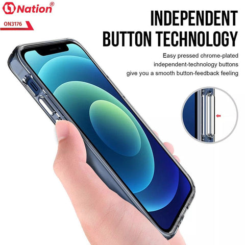 Samsung Galaxy Note 10 Cover - ONation Essential Series - Premium Quality No Yellowing Drop Tested Tpu+Pc Clear Soft Edges