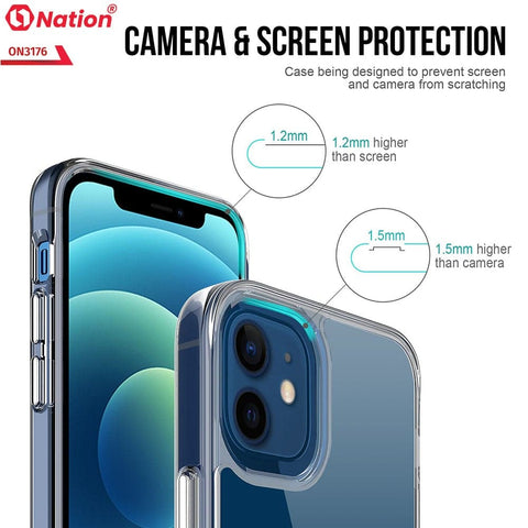Samsung Galaxy Note 20 Cover - ONation Essential Series - Premium Quality No Yellowing Drop Tested Tpu+Pc Clear Soft Edges