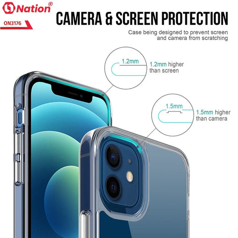 Xiaomi Redmi Note 10 4G Cover - ONation Essential Series - Premium Quality No Yellowing Drop Tested Tpu+Pc Clear Soft Edges