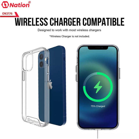 Samsung Galaxy Note 10 Cover - ONation Essential Series - Premium Quality No Yellowing Drop Tested Tpu+Pc Clear Soft Edges