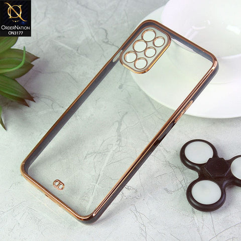 OnePlus 8T Cover - Black - Eletroplating Soft Square Straight Edge Transparent Soft Case With Camera Protection