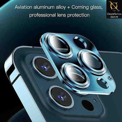 iPhone 12 Pro - 9H Hardness Anti-Scratch Aluminum Alloy And Tempered Glass Camera Lens Protector