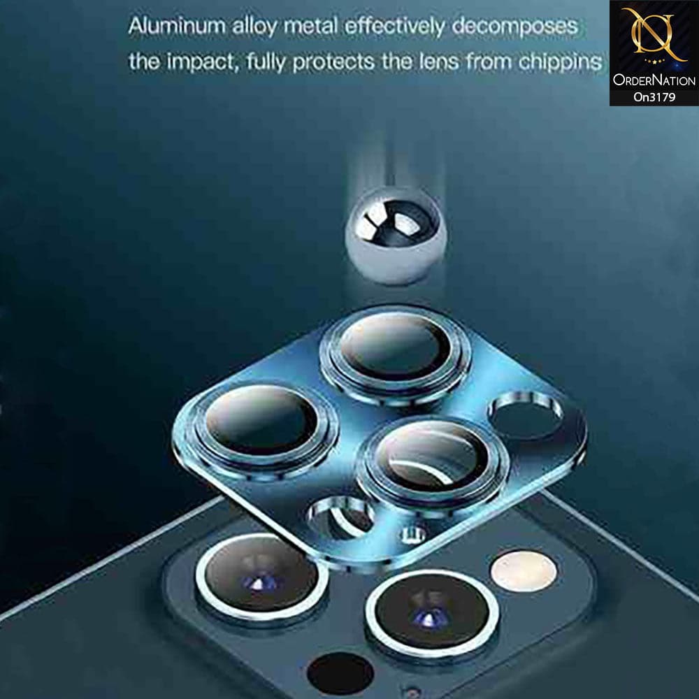 iPhone 12 Pro Max - 9H Hardness Anti-Scratch Aluminum Alloy And Tempered Glass Camera Lens Protector