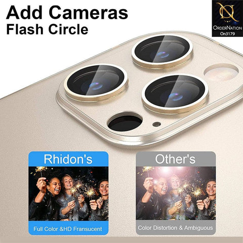 iPhone 12 Pro - 9H Hardness Anti-Scratch Aluminum Alloy And Tempered Glass Camera Lens Protector