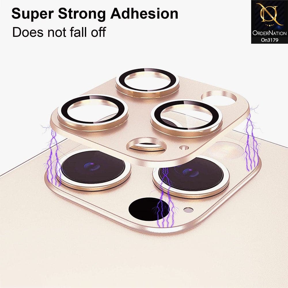 iPhone 12 Pro - 9H Hardness Anti-Scratch Aluminum Alloy And Tempered Glass Camera Lens Protector