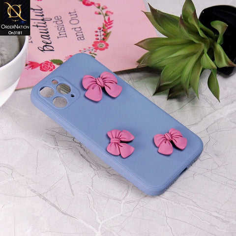 iPhone 11 Pro - Gray - Soft Shockproof Bowknot Case