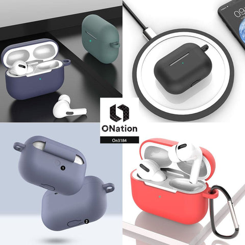 Apple Airpods Pro Cover - ONation - Minimalistic Series Soft Sillicone Airpods Case