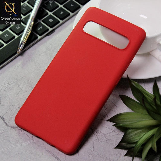 Samsung Galaxy S10 5G Cover - Red - J-Case Jeff Series TPU Case