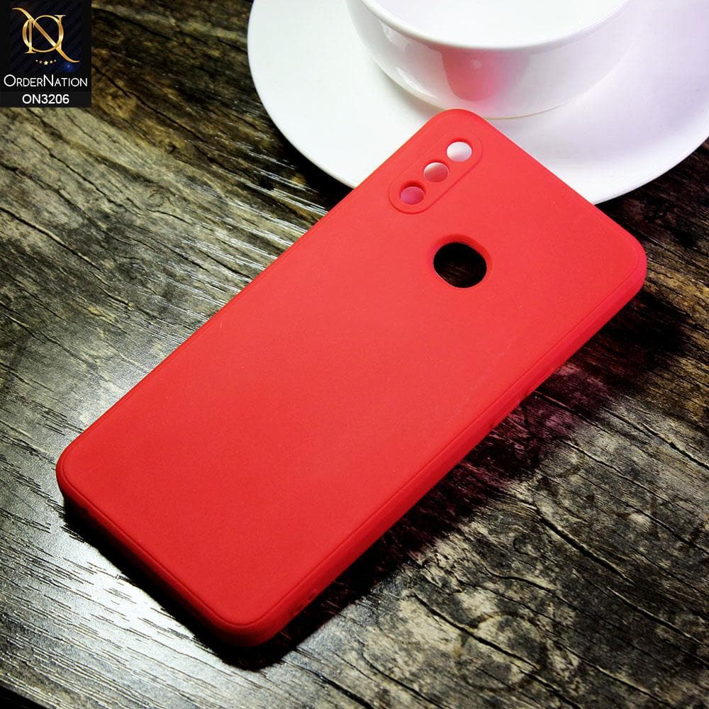 Samsung Galaxy A10s Cover - Red - Matte Candy Colour Soft Silicone Case