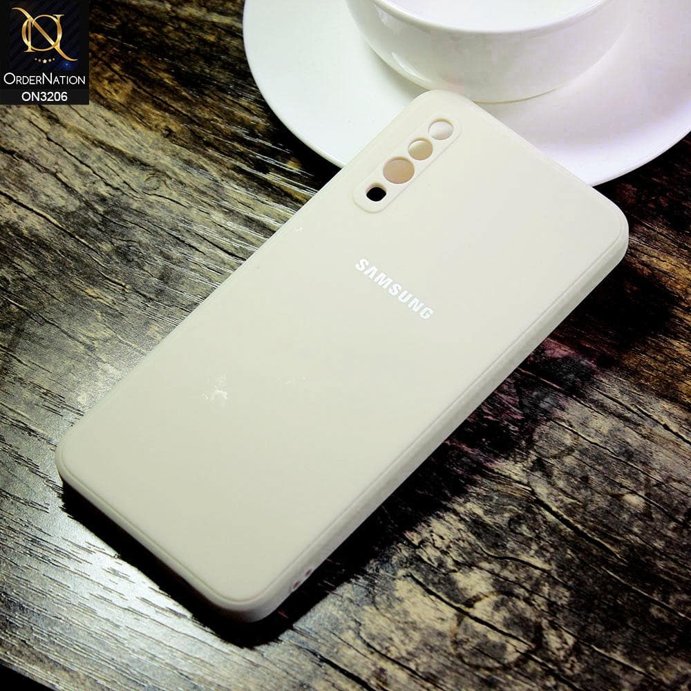 Samsung Galaxy A30s Cover - Off White - Matte Candy Colour Soft Silicone Case