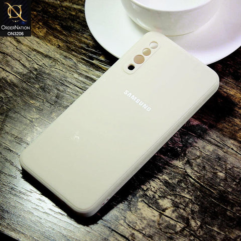 Samsung Galaxy A50 Cover - Off White - Matte Candy Colour Soft Silicone Case