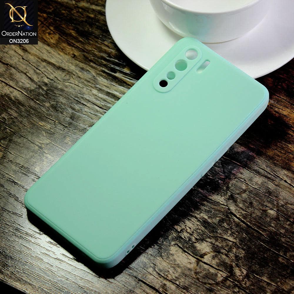 Oppo Reno 3 Cover - Sea Green - Matte Candy Colour Soft Silicone Case