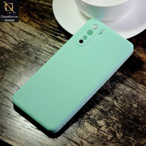 Oppo Reno 3 Cover - Sea Green - Matte Candy Colour Soft Silicone Case