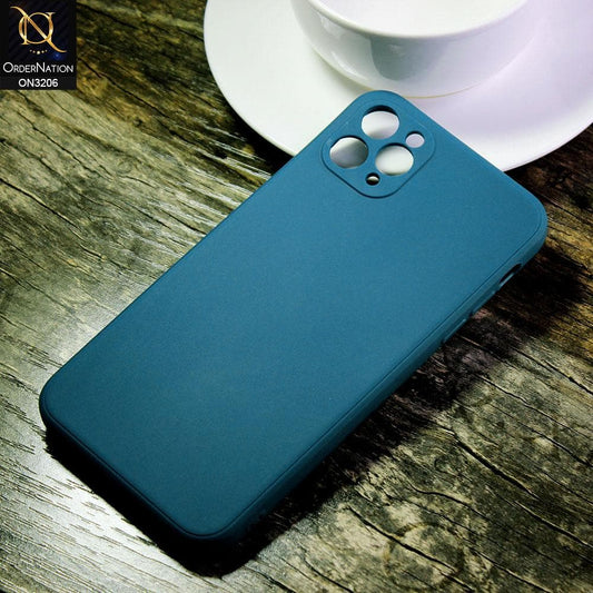 iPhone 11 Pro Max Cover - Dark Cyan - Matte Candy Colour Soft Silicone Case