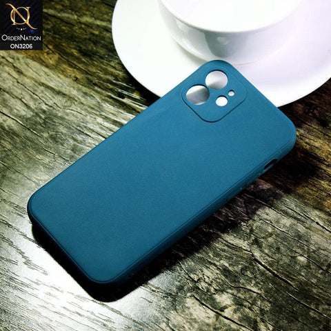iPhone 12 Cover - Dark Cyan - Matte Candy Colour Soft Silicone Case