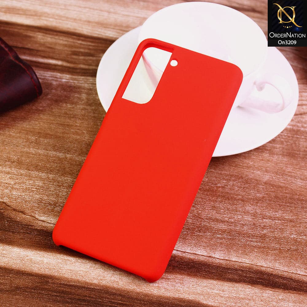 Samsung Galaxy S21 5G Cover - Red - New Silica Gel Soft Silky Smooth Back Case
