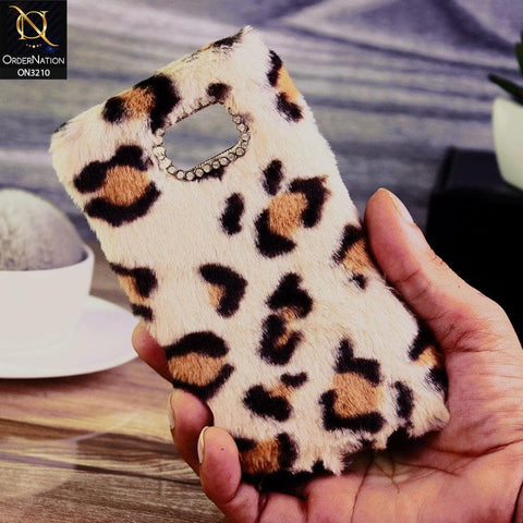 Samsung Galaxy Note 5 Cover - White - Luxury 3D Soft Camera Rhinestone Fluffy Case