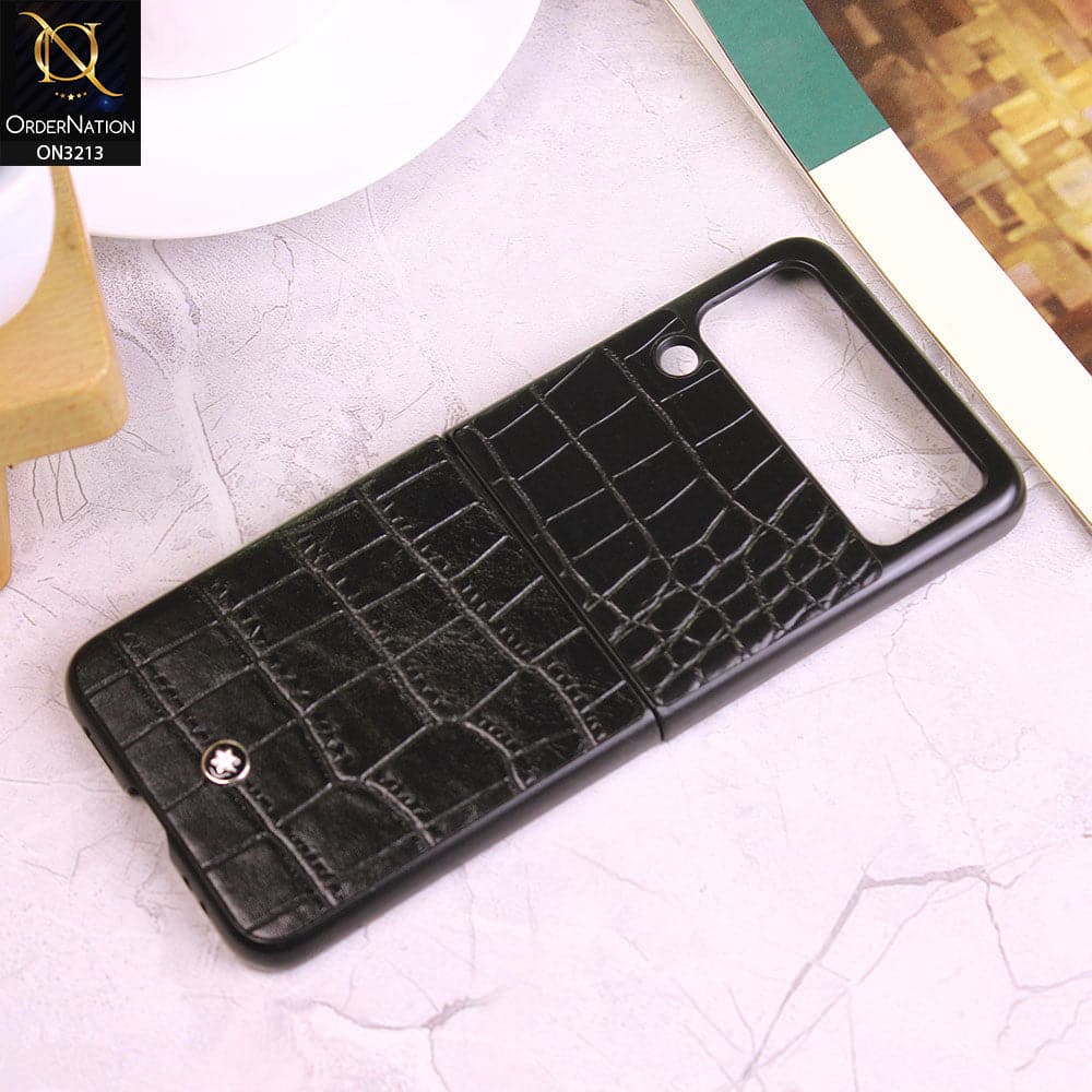Samsung Galaxy Z Flip 3 5G Cover - Design 1 - New Pattern Leather Protective Hard Shell Case