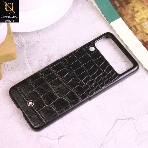 Samsung Galaxy Z Flip 3 5G Cover - Design 1 - New Pattern Leather Protective Hard Shell Case