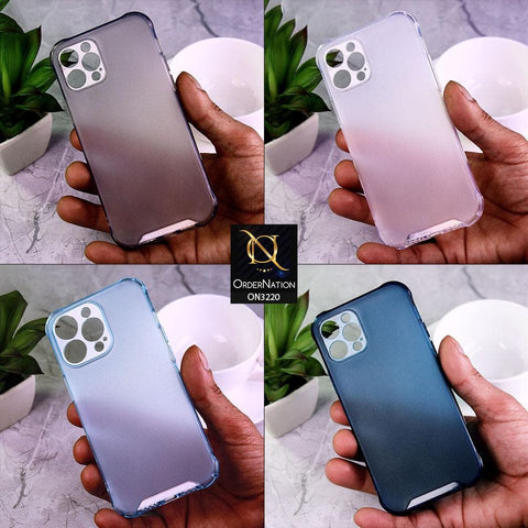 iPhone 12 Pro Cover - Dark Blue - Protective Anti-Scratch Soft Back Case with Camera Protection