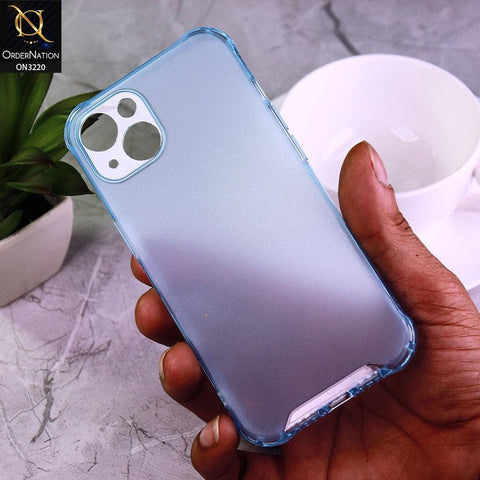 iPhone 13 Cover - Sky Blue - Protective Anti-Scratch Soft Back Case with Camera Protection