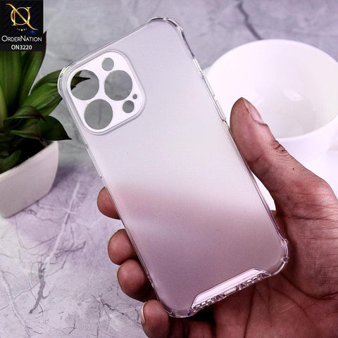 iPhone 13 Pro Max Cover - White - Protective Anti-Scratch Soft Back Case with Camera Protection