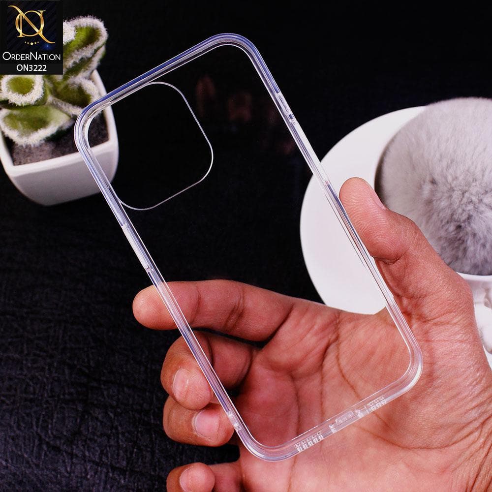 iPhone 13 Pro Max Cover - Soft Borders Clear Transparent Case