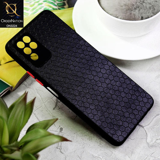 Infinix Note 10 Cover - Black - Hexagon Shape Hive Grid Pattern Tpu Soft Cases