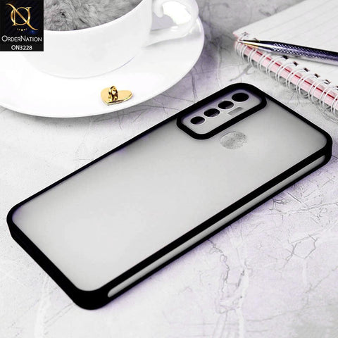 Tecno Camon 17 Cover - Black - New Semi-Tranparant Matte Semi-Soft Shell Protective Case