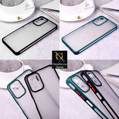 Samsung Galaxy M22 Cover - Black - New Semi-Tranparant Matte Semi-Soft Shell Protective Case