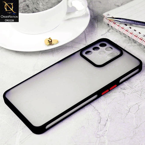 Oppo F19 Pro Cover - Black - New Semi-Tranparant Matte Semi-Soft Shell Protective Case