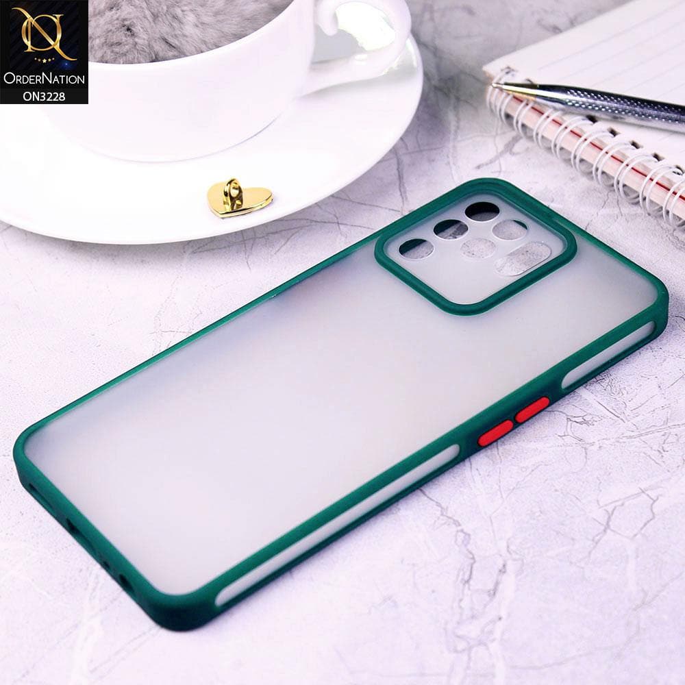 Oppo A94 Cover - Green - New Semi-Tranparant Matte Semi-Soft Shell Protective Case