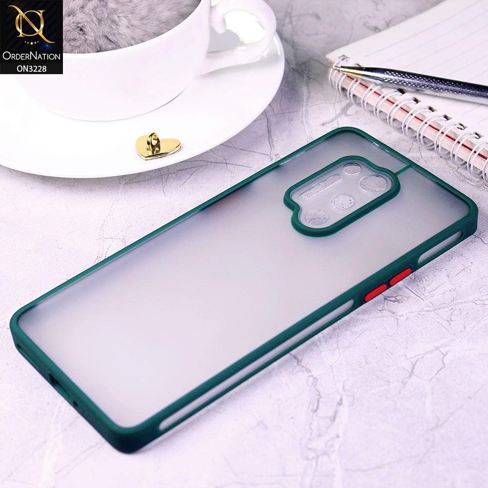 OnePlus 8 Pro Cover - Green - New Semi-Tranparant Matte Semi-Soft Shell Protective Case