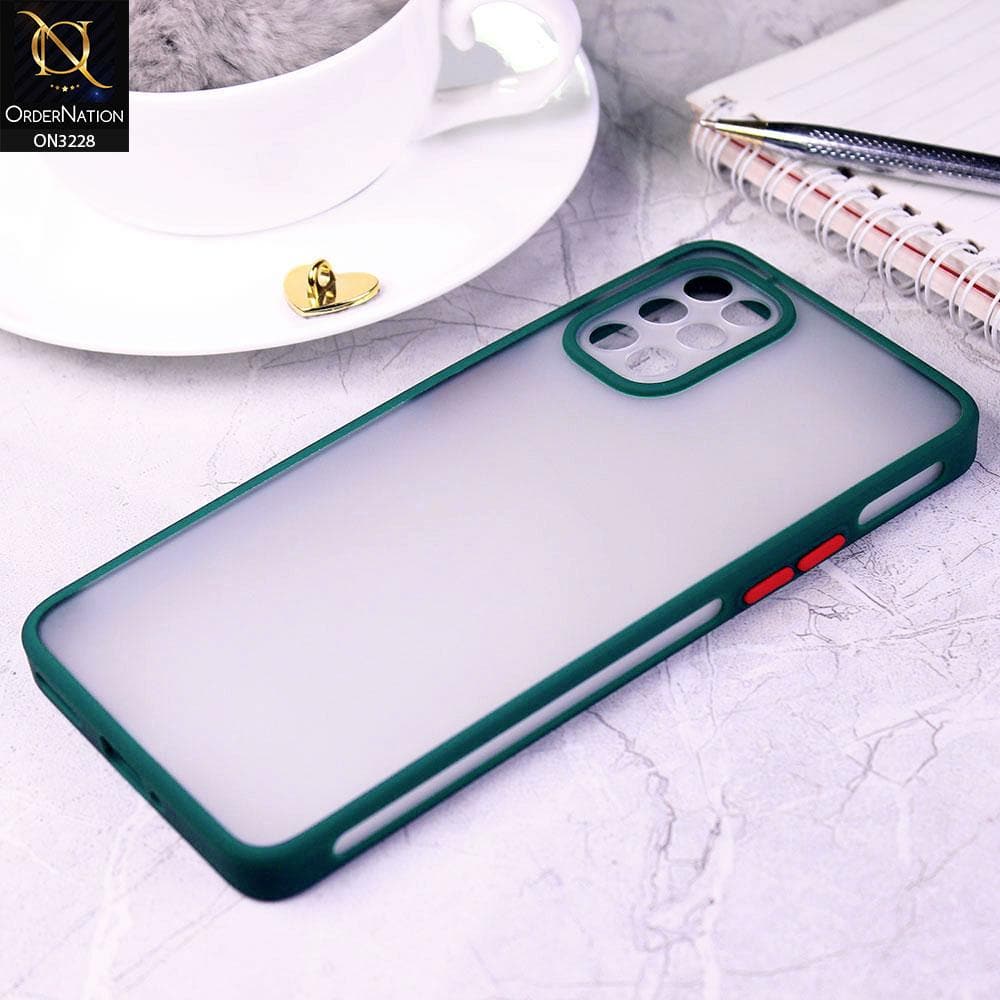 OnePlus 8T Cover - Green - New Semi-Tranparant Matte Semi-Soft Shell Protective Case