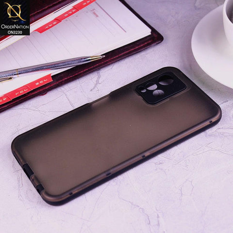 Vivo Y33s Cover - Black - 360 3 in 1 Soft and Hard Skid Proof Protective Case