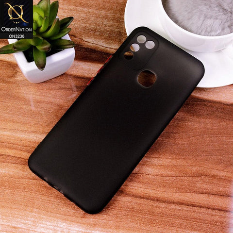 Infinix Hot 10 Play Cover - Black - Semi-Transparent Ultra Thin Color Button Soft Shell Case
