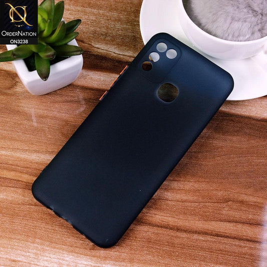Infinix Hot 10 Play Cover - Midnight Blue - Semi-Transparent Ultra Thin Color Button Soft Shell Case