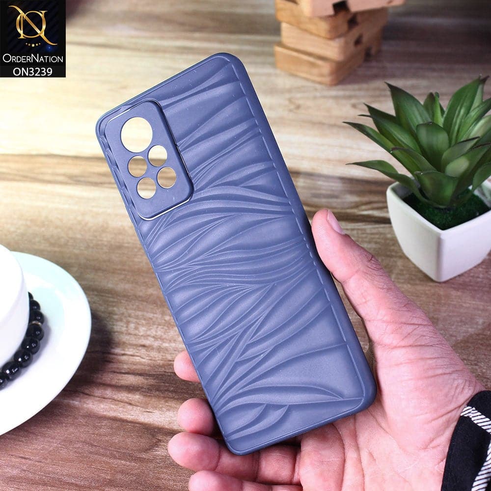 Infinix Note 11 Pro Cover - Blue - Wavy Lines Soft Silicone Camera Protection Cases