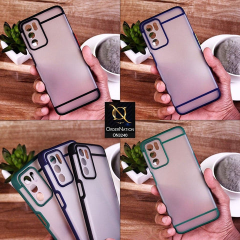 Infinix Note 10 Pro Cover - Black - New Semi Tranparent Matte Soft Shell Camera Protection Case