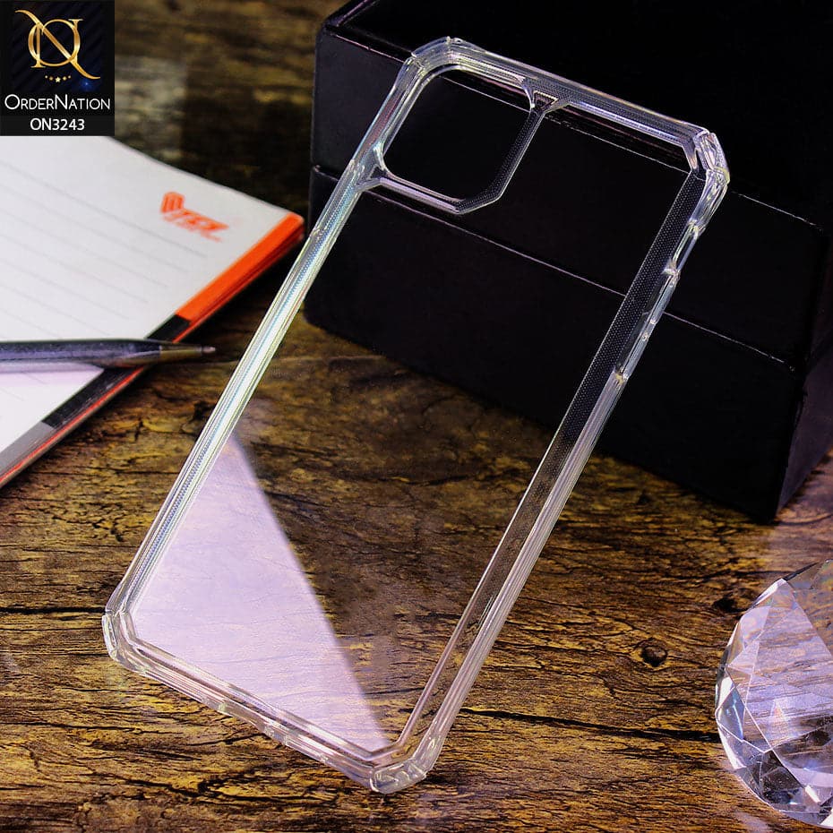 iPhone 11 Pro Max Cover - Clearly Transparent Enhanced Air-Gaurd Corners Soft Borders Case