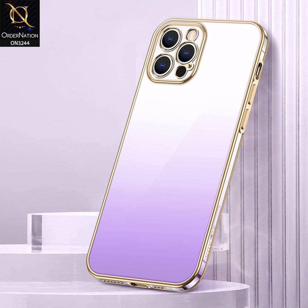 iPhone 13 Pro Max Cover - Purple - Sulada Risescence Series Color Gradient Soft Case