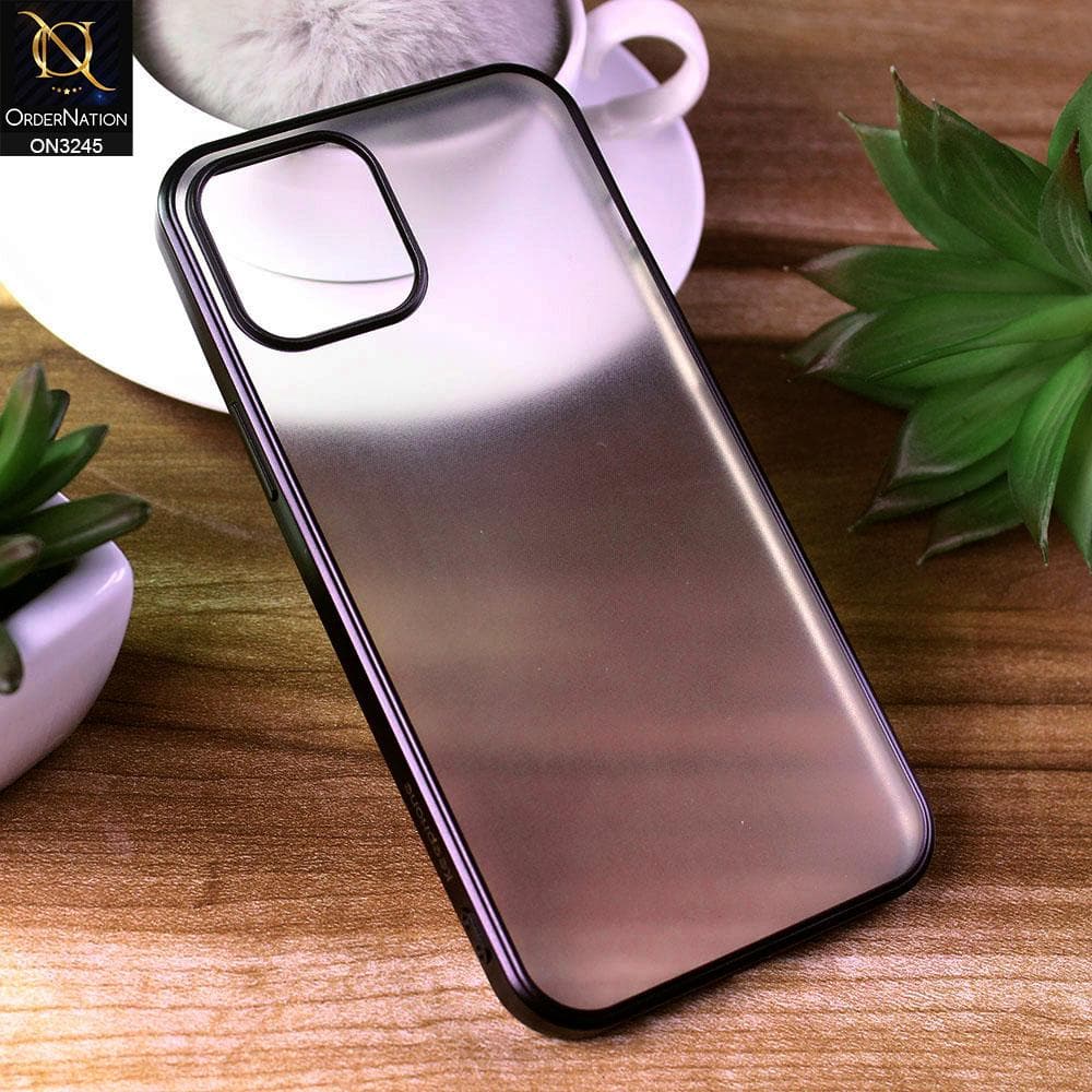 iPhone 12 Pro Cover - Black - Ultra Thin Semi Transparent Soft Case
