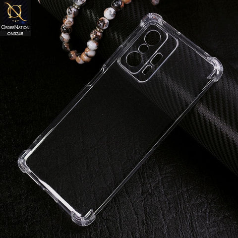 Xiaomi 11T Cover - Soft 4D Design Shockproof Silicone Transparent Clear Camera Protection Case